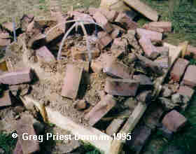 iron straps in place