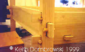 bedpost with mortising