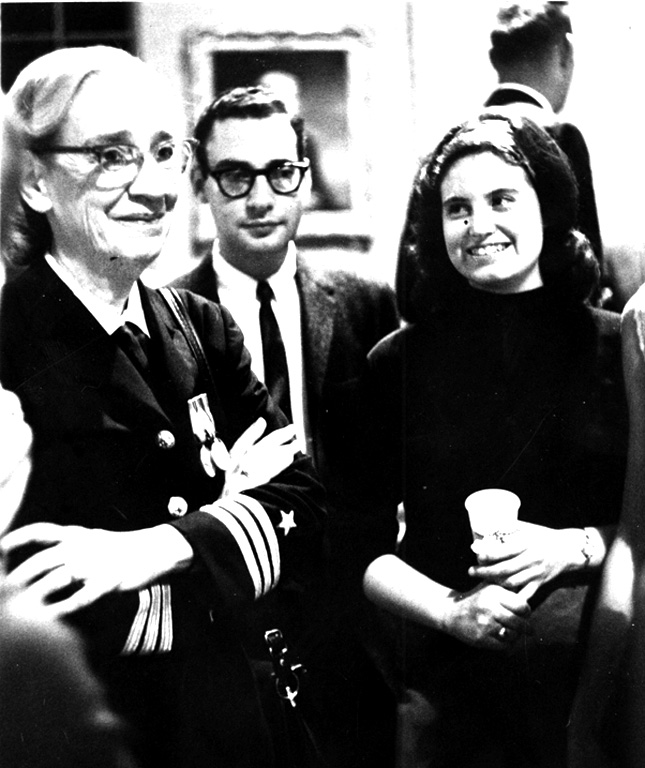 Dr. Grace Hopper at reception in Aula, Vassar College