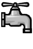 image of a closed faucet